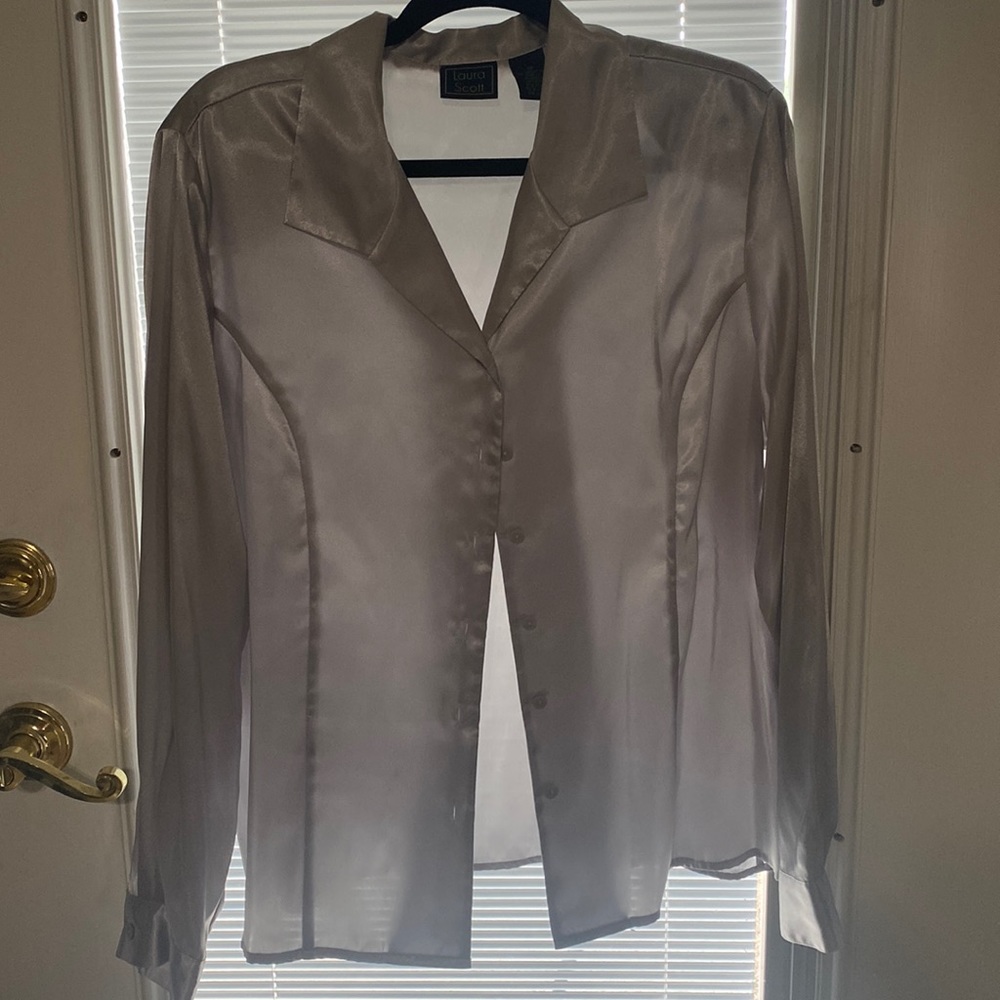 Laura Scott Silver dressy shirt